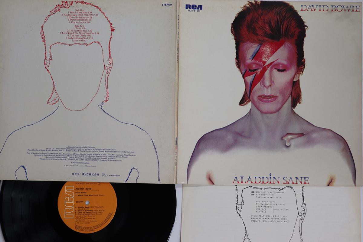 Виниловая пластинка DAVID BOWIE  Aladdin Sane RCA6100 RCA 1973 Япония Рок Б/у
