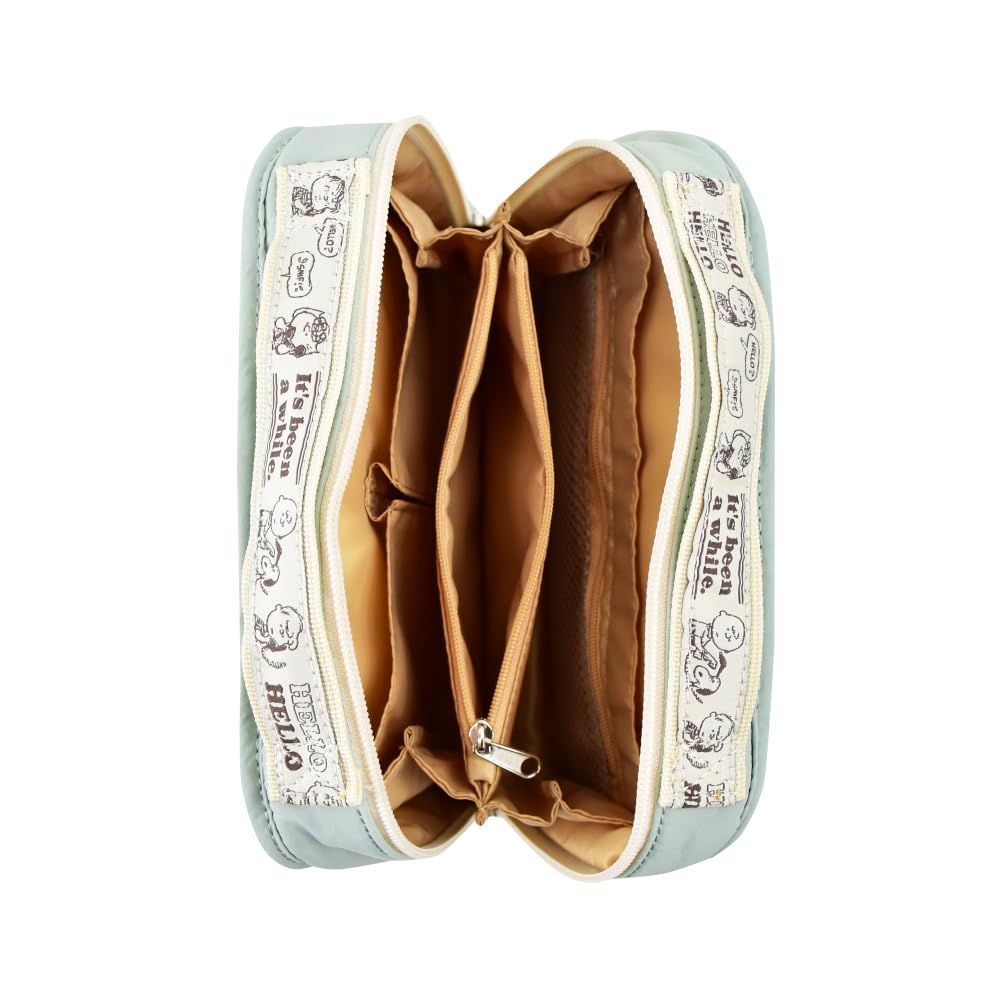 Cosmetic Pouch with Multiple Compartments, Snoopy Travel Design, SPZ-4111