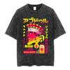 Jolyne Cujoh Stone Ocean Vintage Washed T Shirt Anime Jojo Bizarre Adventure T-shirts Casual Cotton Short Sleeve T Shirts Unisex