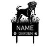 Metal Garden Stake Custom Dog Memorial Grave Marker Personalized Pet Sign Outdoor Remembrance Sympathy Gift