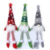 Christmas Faceless Doll Ornaments LED Light Plush Knitting Crafts Tree Pendant Christmas Decorations Home Kids Gift