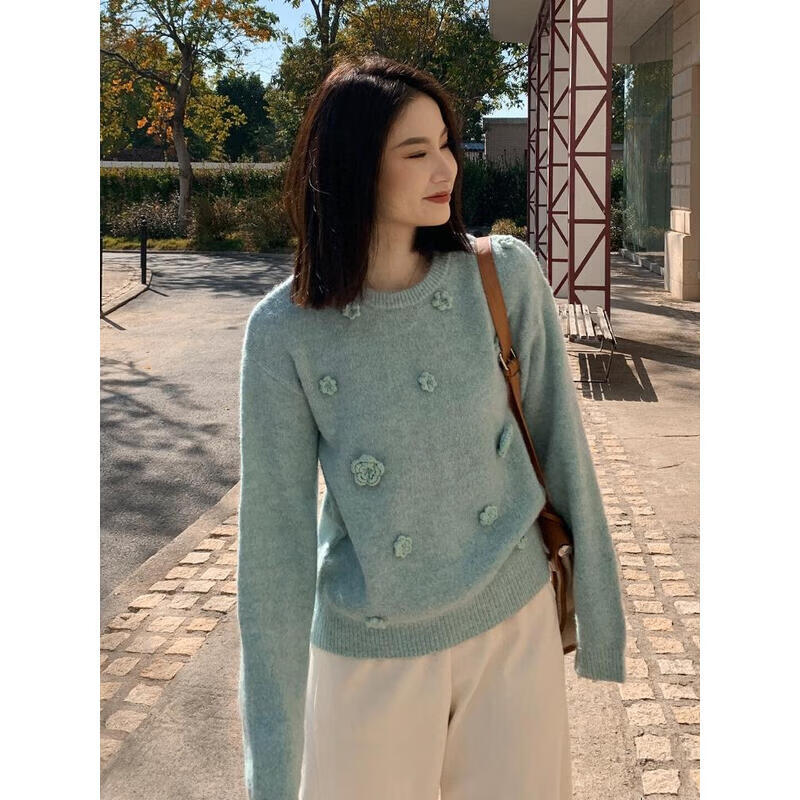 

PRASE Women s Edelweiss Wool Blend Pullover Sweater 2XL
