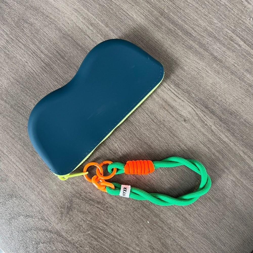 

Portable Silicone Glasses Bag Waterproof Sunglasses Protective Cover Hanging Bag Glasses Box Storage Bag Cosmetic Bag Coin Purse зелёный
