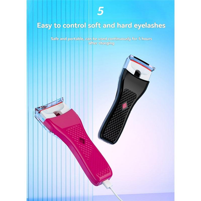 

A65T-Electric Eyelash Curler Portable Eyelash Curler Brush Heated Eyelash Curling Eye Contour Fast Heating Curler B чёрный