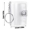 Mini Photo Album Keychain 5x3.5cm 2 Inch Photo Album Transparent Album Binder With 24 Pockets For Kids Wallet Backpack