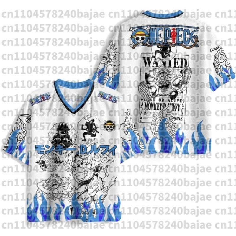 New Summer Japanese Anime One Piece Zoro Luffy Quick-Drying T-Shirt Plus Size for Men Women Children's Top Jersey Gift