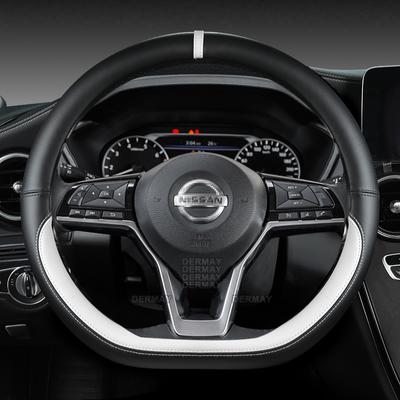 For Nissan Kicks P15 D15 2016~2023 PU Leather Car Steering Wheel Cover D Shape Many Colors Fast Shipping Auto Accessories