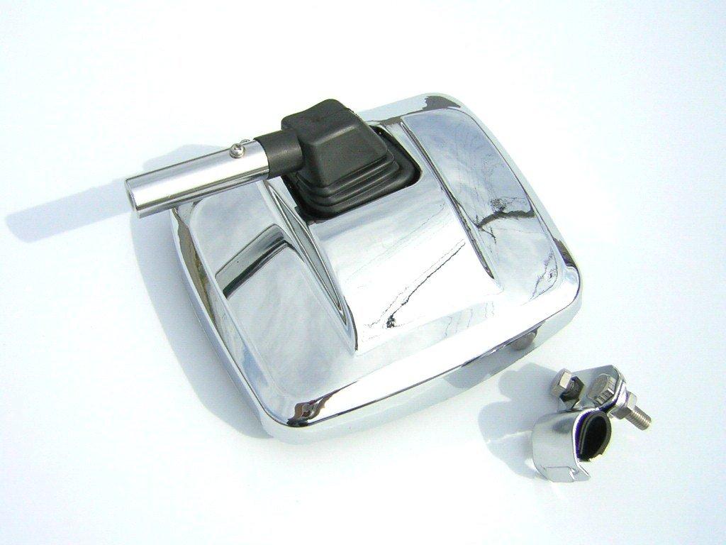 JET INOUE Square Side Under Curved Lens Wide Truck Side Chrome 501531 Mirror, 300R, Mirror, Mirror, Plated,