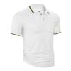Men's short-sleeved polo shirt; loose-fitting, casual, breathable summer polo shirt with a collar and printed design