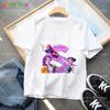 Toddler Girl Clothes Huntrx Mira Rumi Zoey Letter A-Z Cartoon Tee Shirt Funny Gift Fans Harajuku Cool Kids T-shirts Summer Tops
