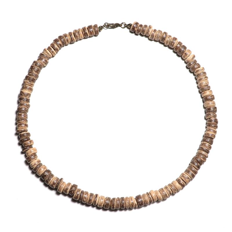 Minimalistisches Herrenhalskette Natürliches Wengeholz Kragen Freund Geschenk 4/6/8mm Scheibenperlen Erkek Kolye Halsketten Zubehör Choker Collier
