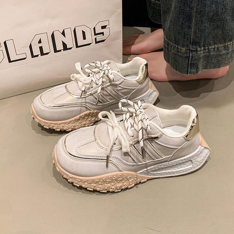 Retro German training shoes women's spring 2025 new little white shoes platform Forrest Gump shoes casual running sports shoes student single shoes