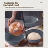 Silicone Proofing Basket with Folding Design - Oven Safe up to 450F for Bread Fermentation and Baking Applications