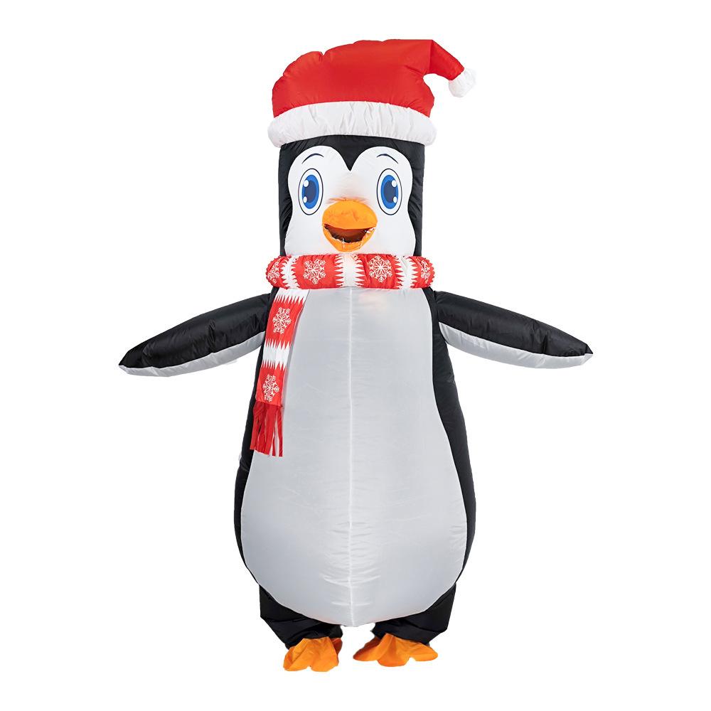 

Penguin inflatable suit wearing scarf, adults 150-190cm чорний
