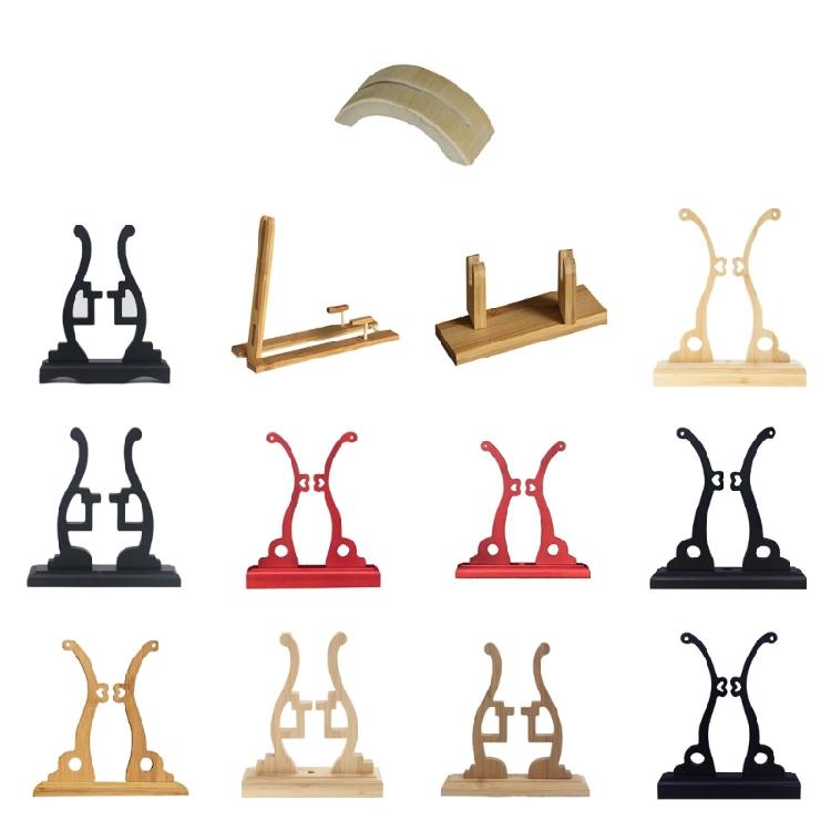 Round Fan Holder Stable Bamboo Fan Bracket Frame Display Tool Desktop Decoration