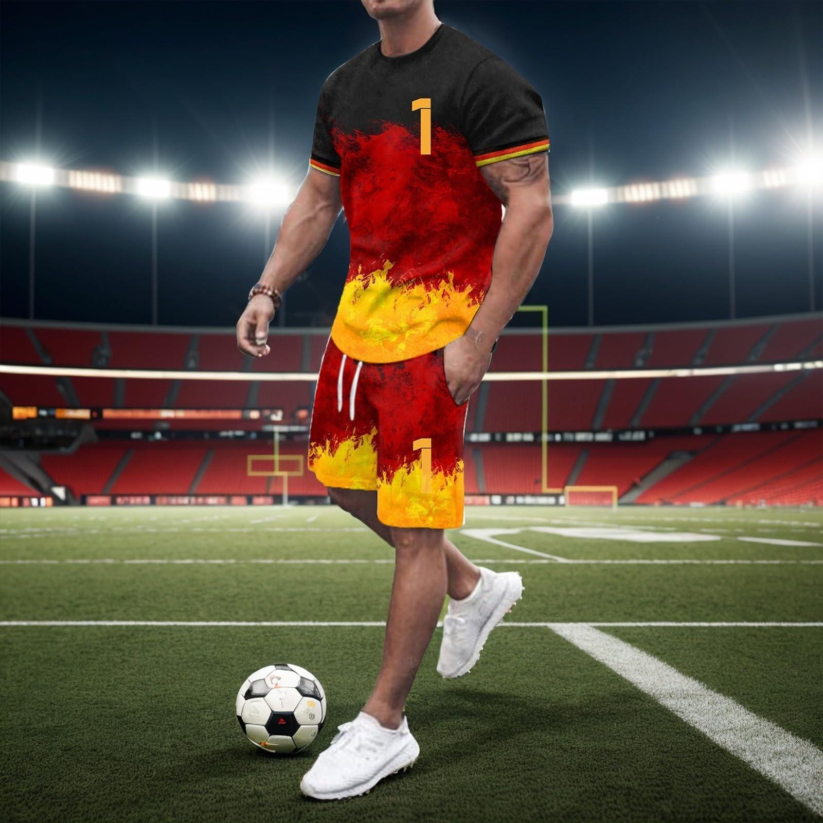 

Мужская комплект из 2 предметов: летняя футболка с круглым вырезом с короткими рукавами и повседневные спортивные шорты на шнурке S винный