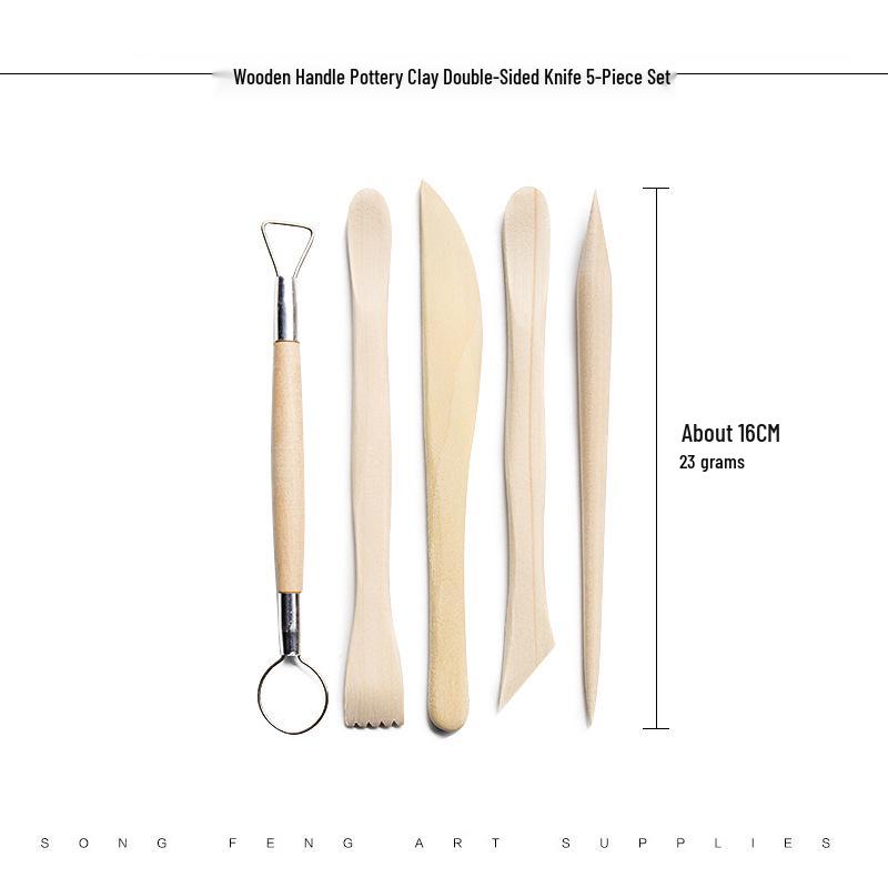 30-Piece Polymer Clay and Pottery Tool Set for Sculpture and Carving