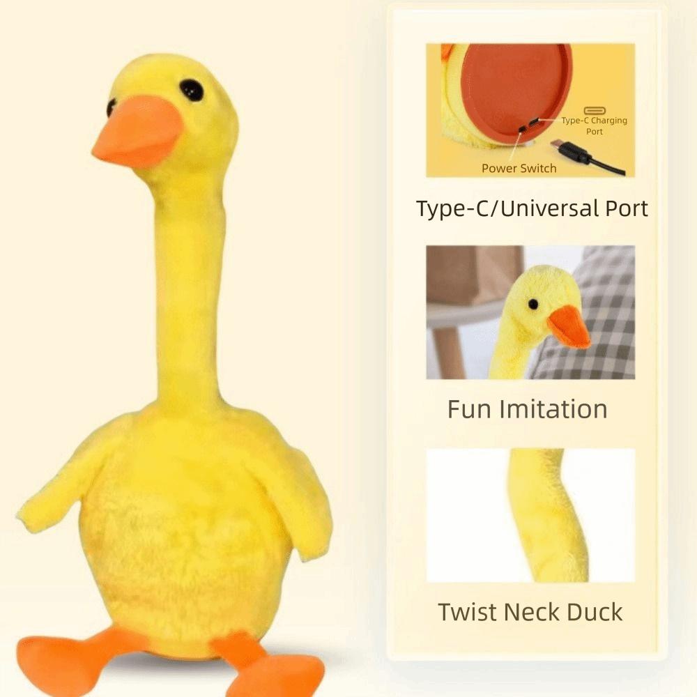 English Version Dancing Talking Duck Dancing Duck Repeating Talking Duck  Baby Toy