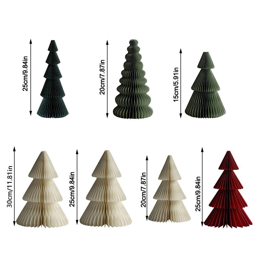 15/20/25/30cm Origami Weihnachtsbaum Schmuck Szene Requisiten Atmosphäre Dekoration Mini Weihnachtsbaum Weihnachtsmann