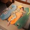 Large Animal Dinosaur Crocodile Pillow Plush Toy Doll Fox Doll Girl Sleeping Soothing Ragdoll Doll