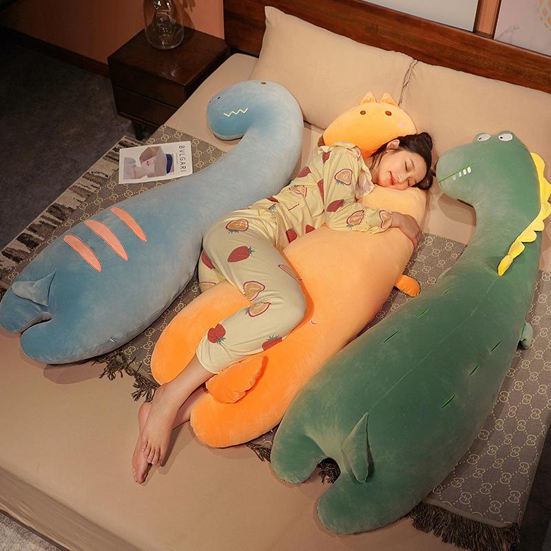 Large Animal Dinosaur Crocodile Pillow Plush Toy Doll Fox Doll Girl Sleeping Soothing Ragdoll Doll