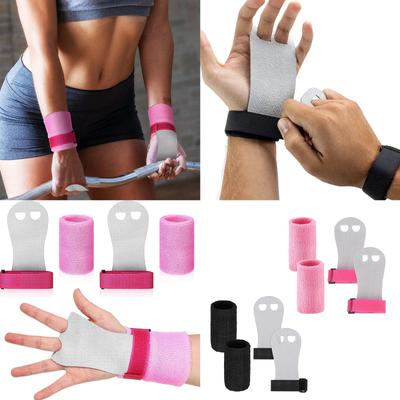 Guanti da Ginnastica con Presa Supporto per Polso Grips da Ginnastica Guanti da Allenamento e Fasce per Polso Set Fitness per Bambine e Ragazze
