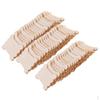 60pcs Shape Wood Thread Floss Bobbins Ribbon Twine Reel Organizer