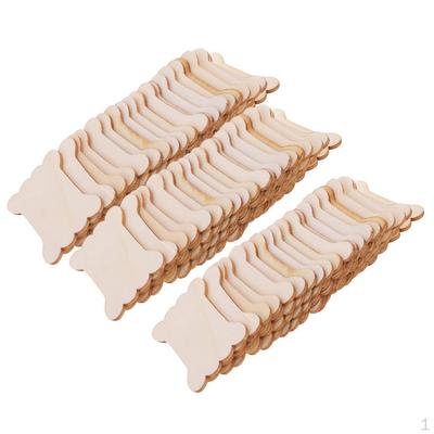 60pcs Shape Wood Thread Floss Bobbins Ribbon Twine Reel Organizer