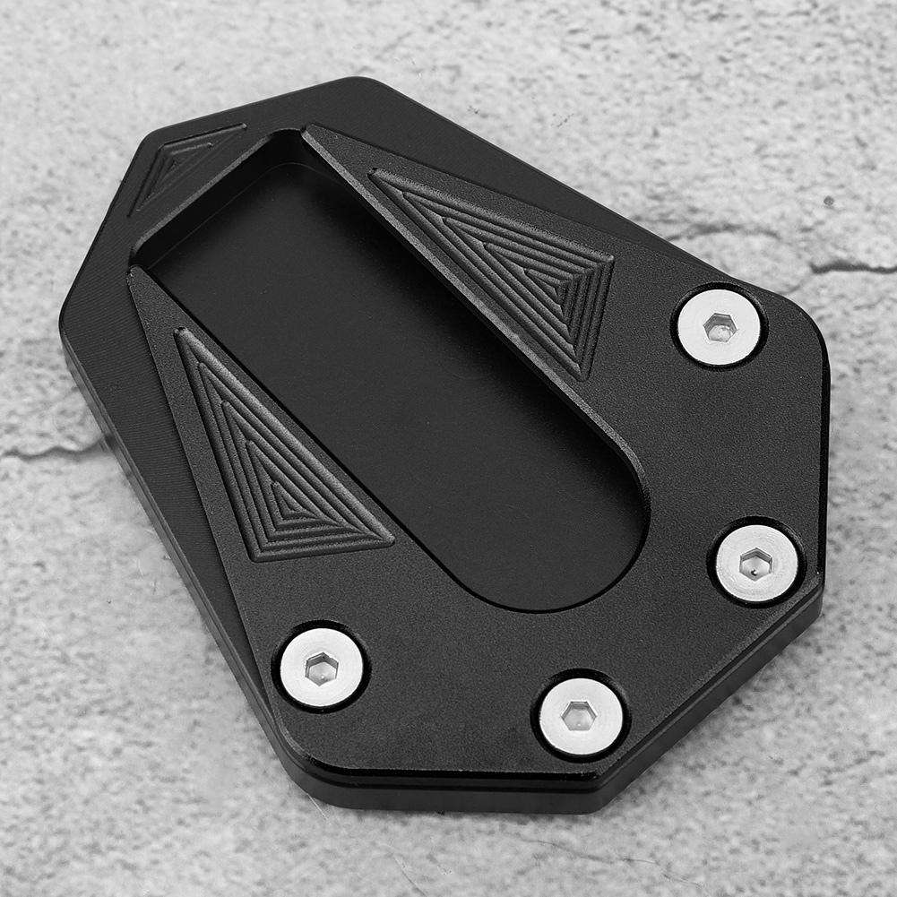 Motorrad Anti-Rutsch Fuß-Seitenständer Verlängerungsplatte Vergrößerung Passend für Benelli TRK 502(Schwarz)
