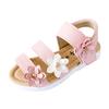 Summer Kids Children Sandals Fashion Big Flower Girls Flat Pricness Shoes