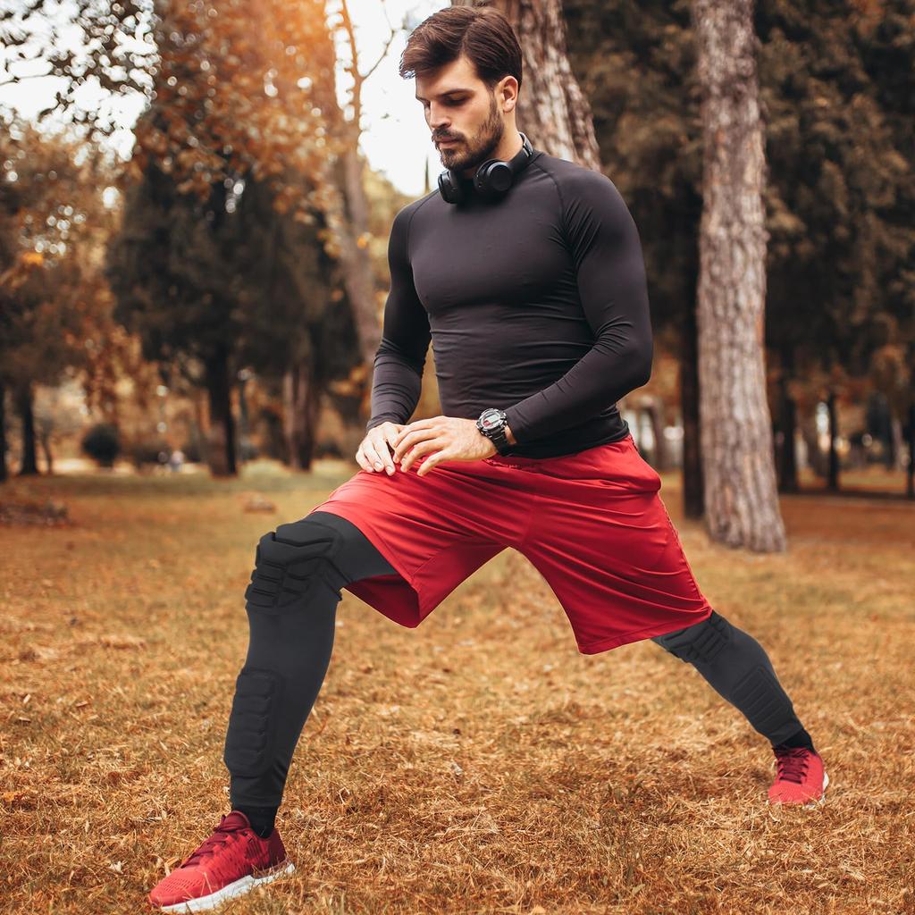 PATIKIL M Knee Calf Knee Brace Compression Leg Blue Calf Shin Guards Pads, 2-Pack Pads, Sleeves,