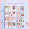 Dress Up Sticker Book Girl Sticker Book Children's Cartoon Makeup Show Puzzle Cartoon Handmade DIY Book