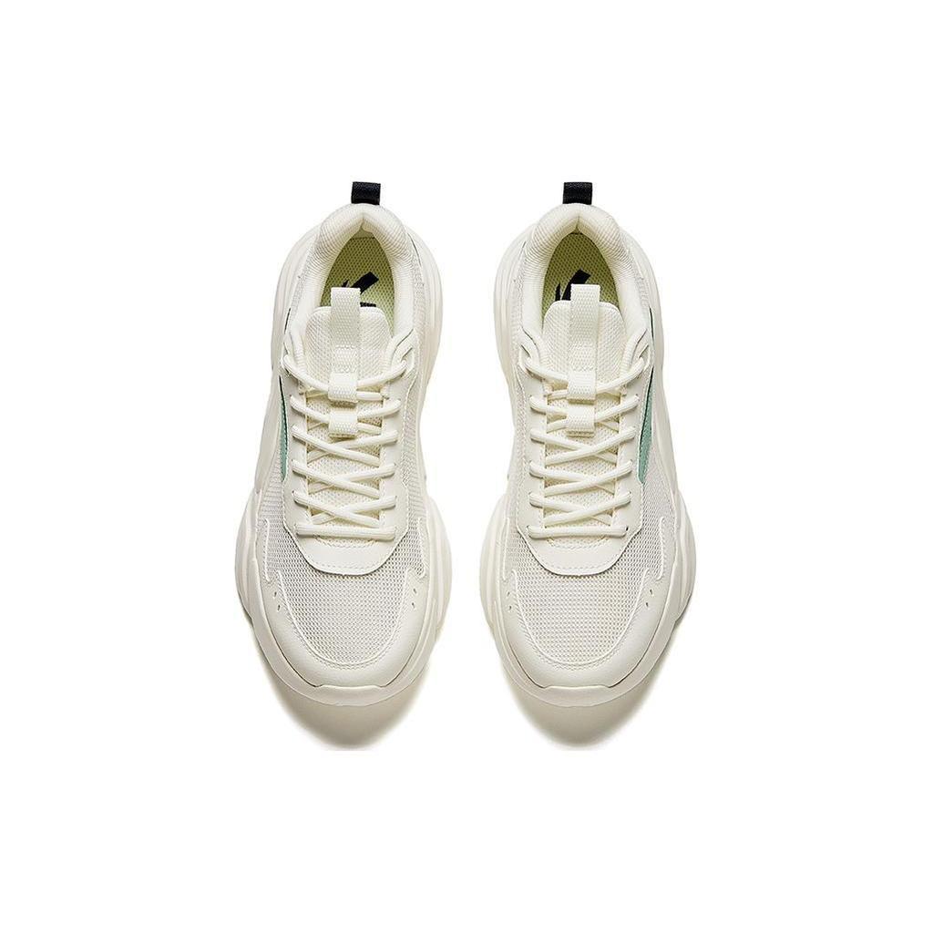 Anta Life Collection Cushioning Slip Resistant Low Top Casual Shoes Men's White Teal Blue 912428809-1