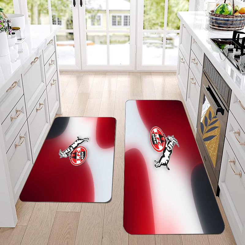 FC Köln Flannel Area Rug Soft Kitchen Floor Mat Non Slip Carpet Room Decor