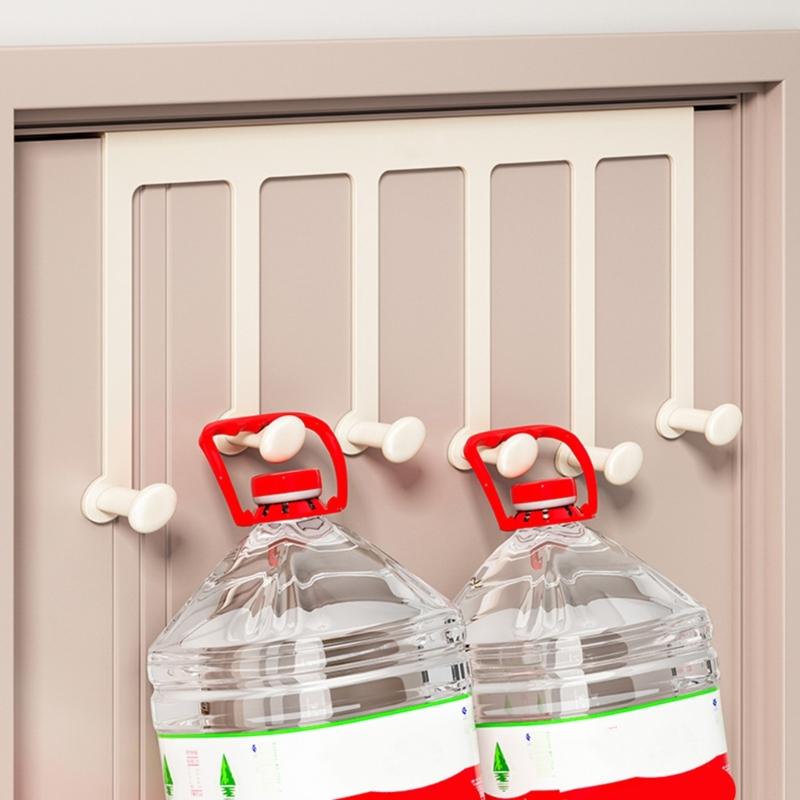 Over The Door Hook Bathroom Organizers Towel Rack Door Hanger Holder Coat Hook Rack for Hanging Clothes, Hat, Backpacks