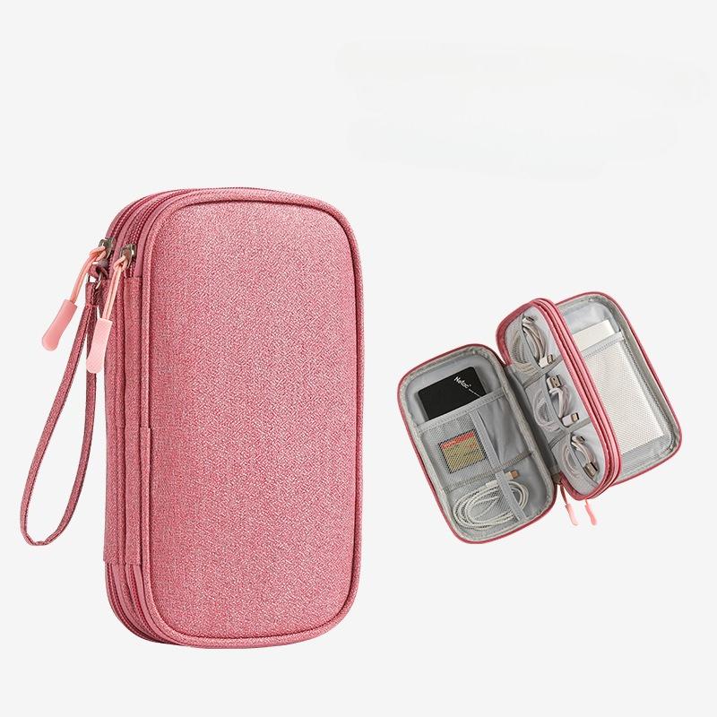 Large Data Cable Bag Storage Waterproof Multi-function Headphone Power Cord Storage Bag Portable Three-layer Storage Finishing Bag