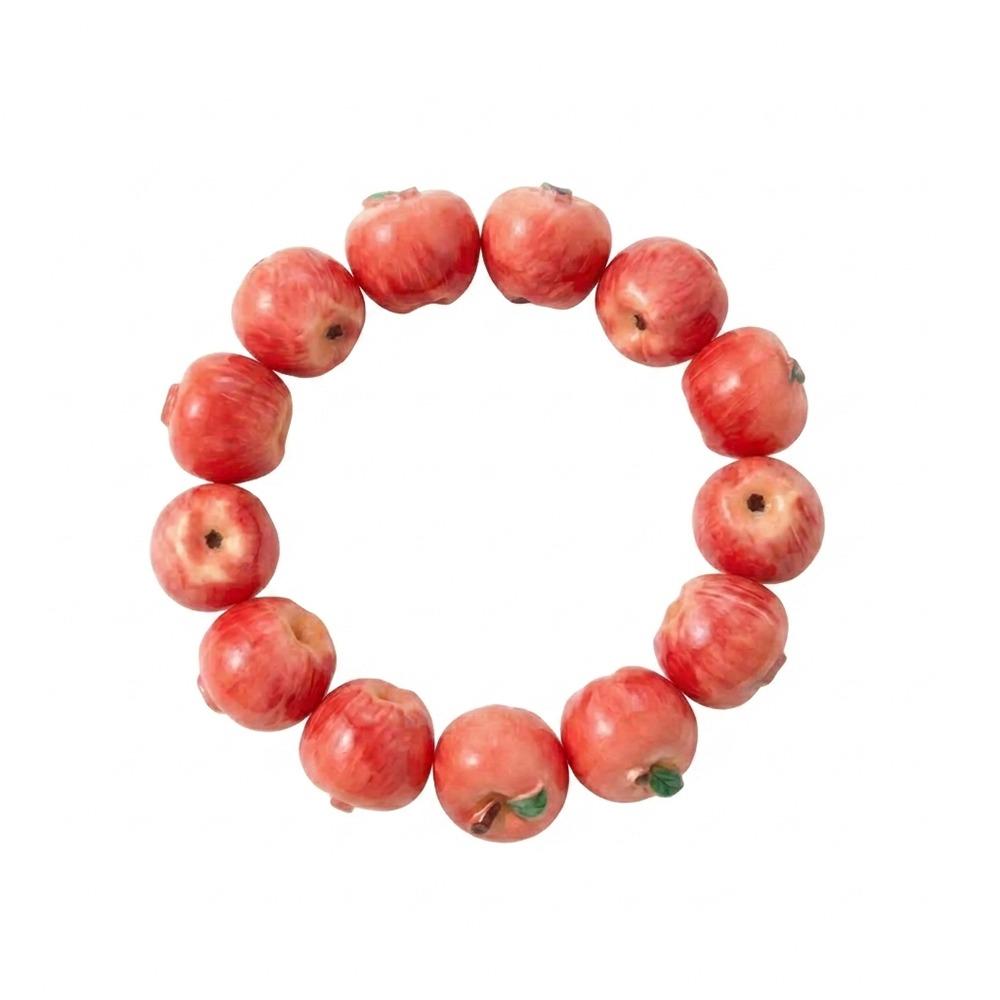 Multi-color Dopamine Wrist Jewelry 3D Fruit Fruit Beaded Bracelet Y2K Resin Fruit Bracelet Summer
