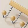 New Foldable Door Hooks 6 Hooks Room Organization Hats Clothes Rack Without Drilling Space Saving Door Hanging Hook Home