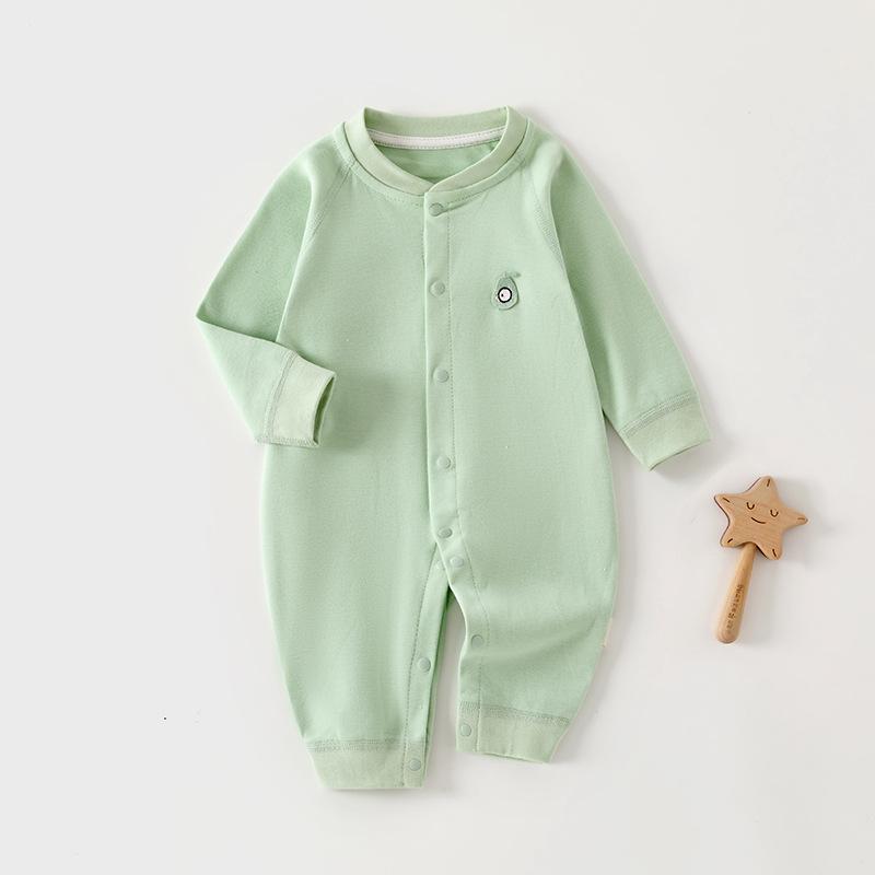 2025 New Pure Cotton Baby Jumpsuit for Spring, Autumn, and Winter - Newborn Toddler Inner Wear