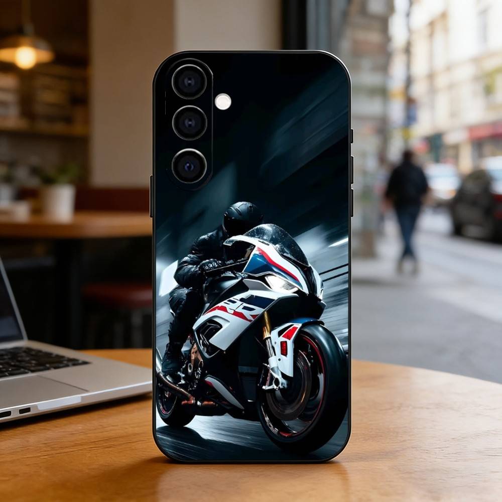Motorcycle-B-M-R 1250 GS- S 1000 RR-W Phone Case For Samsung Galaxy A73,A72,A71,A70,A53,A52,A51,Others Soft Black Cover Samsung a12