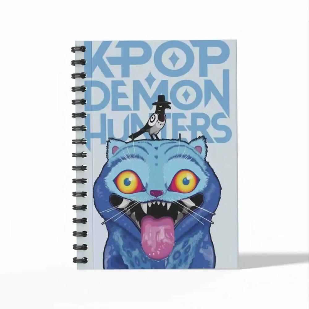 K-pop Demon Hunters A6 Anime Notebooks - Coilbound Writing Pads for Students School Office Supplies Gift Kawaii Stationery