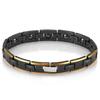 New Men's Precision Ceramic Gold-Plated Tower Magnetic Bracelet