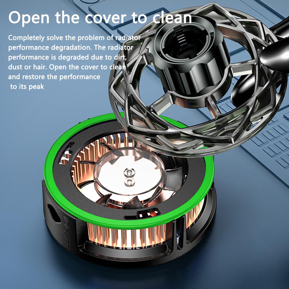 N9 Phone Radiator Fan Magnetic Cellphone Live Streaming Gaming Heat Dissipation Cooler with Tripod