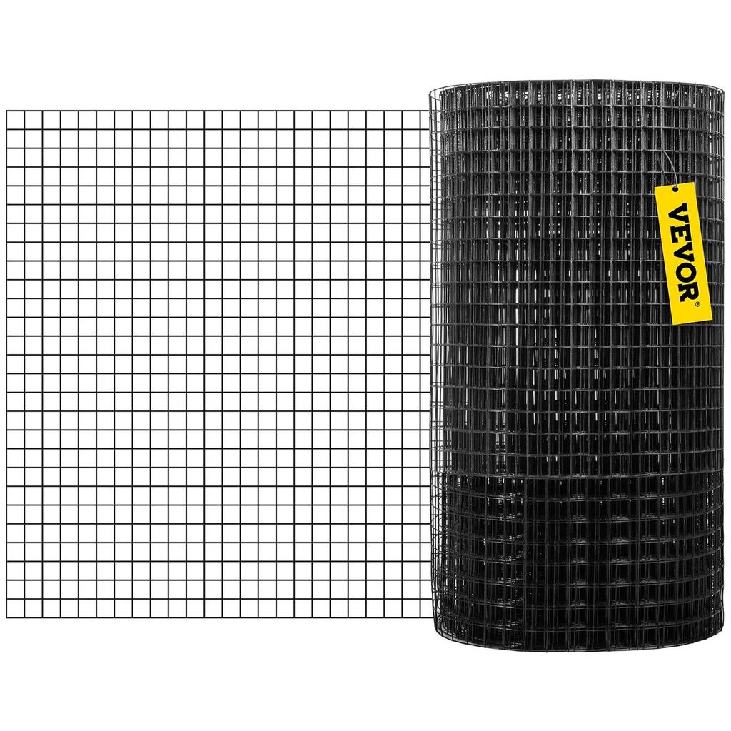 Hardware Cloth, 48\" x 50\' & 1\"x1\" Mesh Size, Galvanized Steel Vinyl Coated 16 Gauge Chicken Wire Fencing with A Cutting Plier & A Pair of Fabric