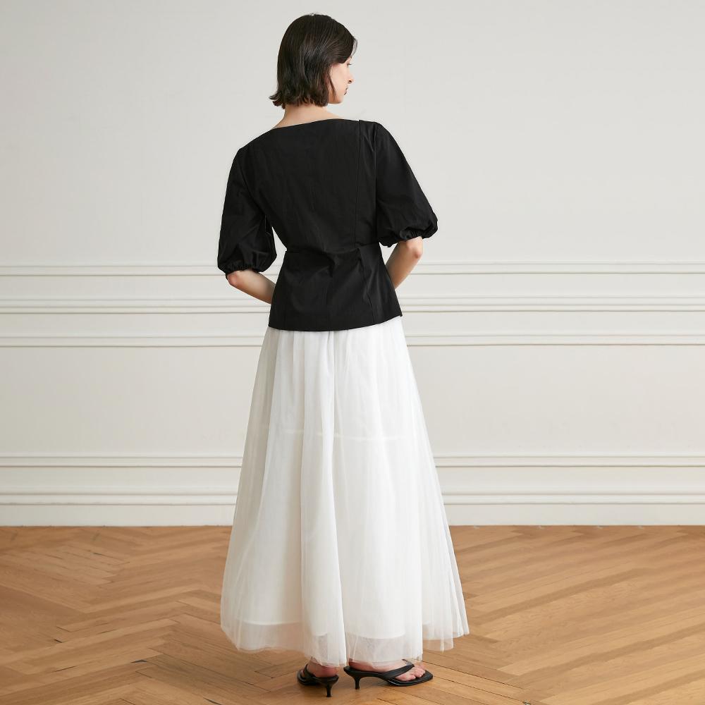 Waiwaiaiem Yy_Versatile A-Line Tulle Skirt
