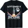 Artemis II Start Zpět na Měsíc 2026 Vesmírné Unisex Tričko Unisex Tričko