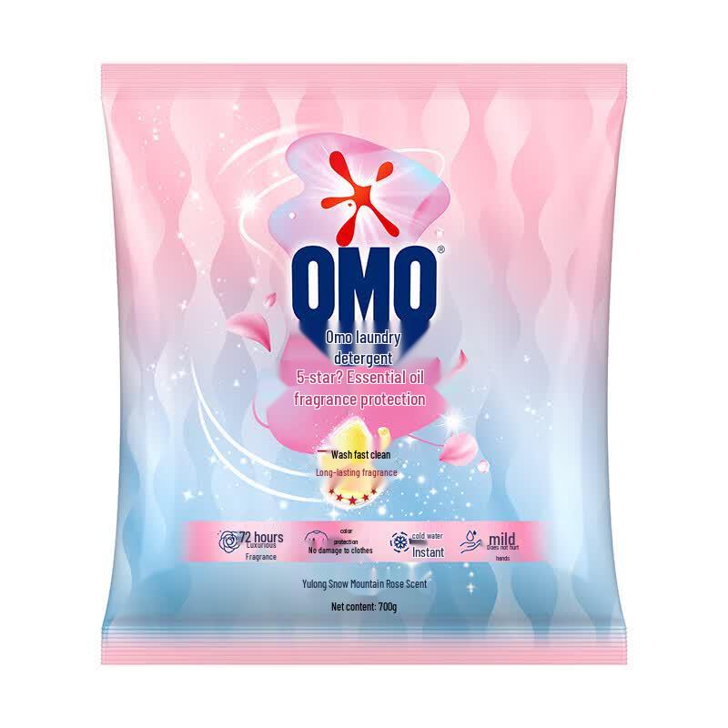 OMO Laundry Detergent Powder with Yulong Snow Mountain Rose Essential Oil