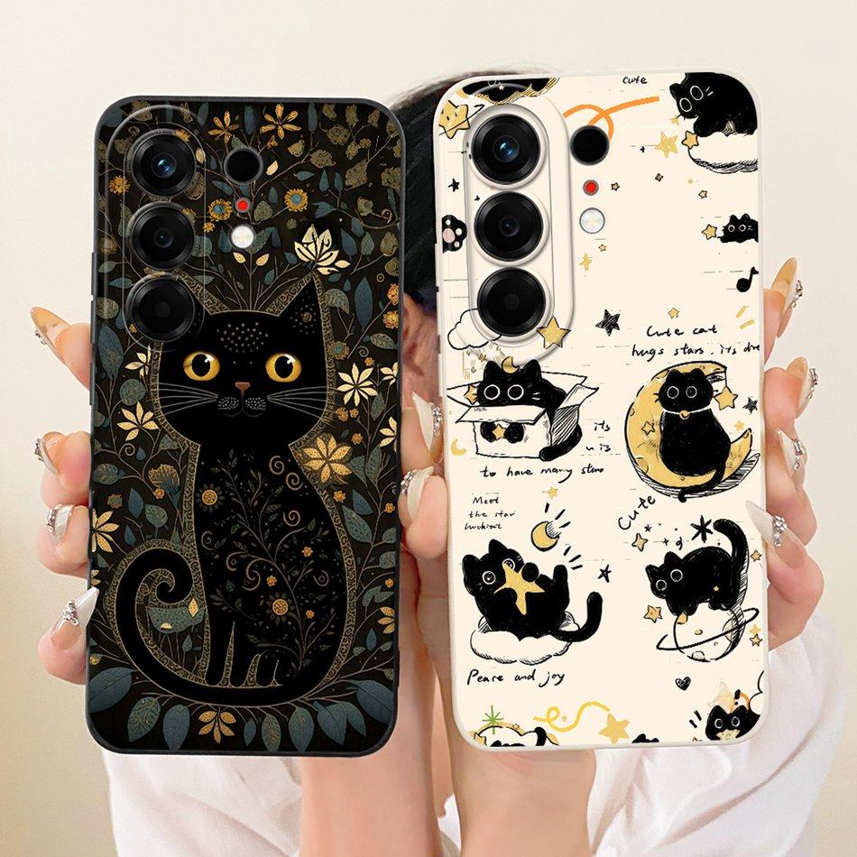 For Tecno Camon 50 4G 2026 Cute Cat Flower Cartoon Phone Case For Tecno Camon50 4G Shockproof Soft Silicone Covers Bumpers