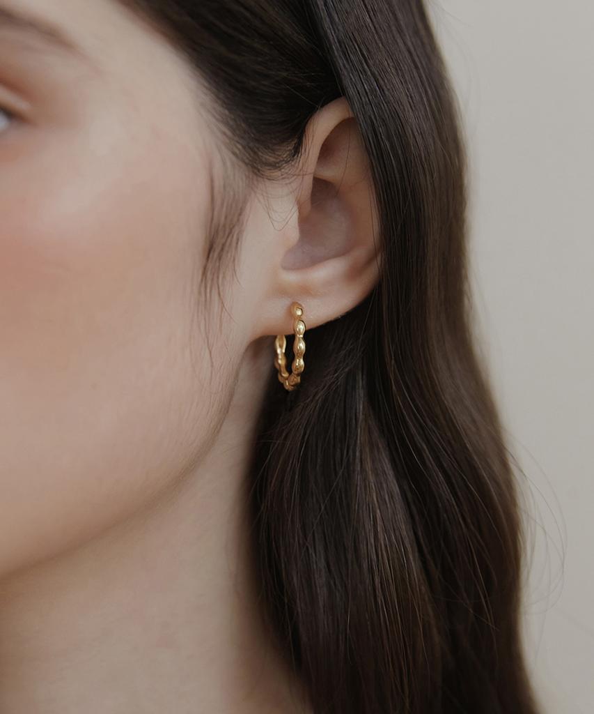 Tatiana Bubble Link Hoop Earrings Ec3133