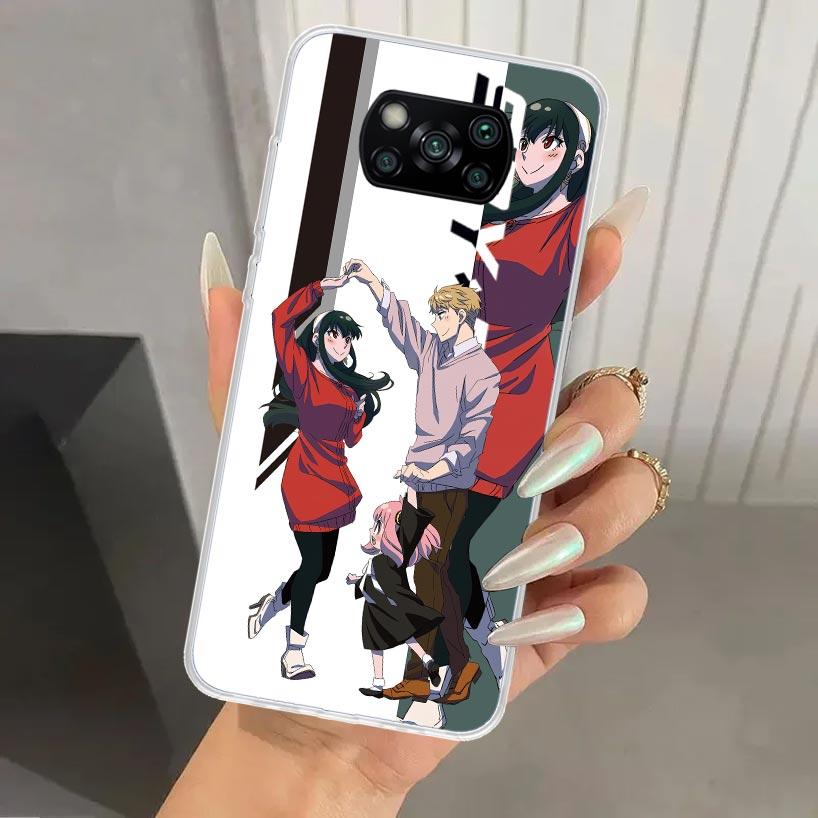 Anime Spy Family Anya Phone Case for Xiaomi Poco X5 X6 X7 Pro F7 Ultra M7 Redmi 15 15C 13 13C 12 12C 10 10A 10C 9 9A 9C 9T Shell
